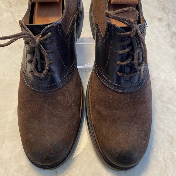 FRYE Men’s Oxford Saddle BROWN 13 D - Picture 2 of 11